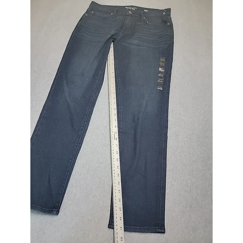 Banana Republic Travel Jeans Mens 32x32‎ Athletic Tapered Stretch Dark Blue NWOT